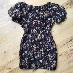 SIR Amelie Puff Sleeve Mini Dress